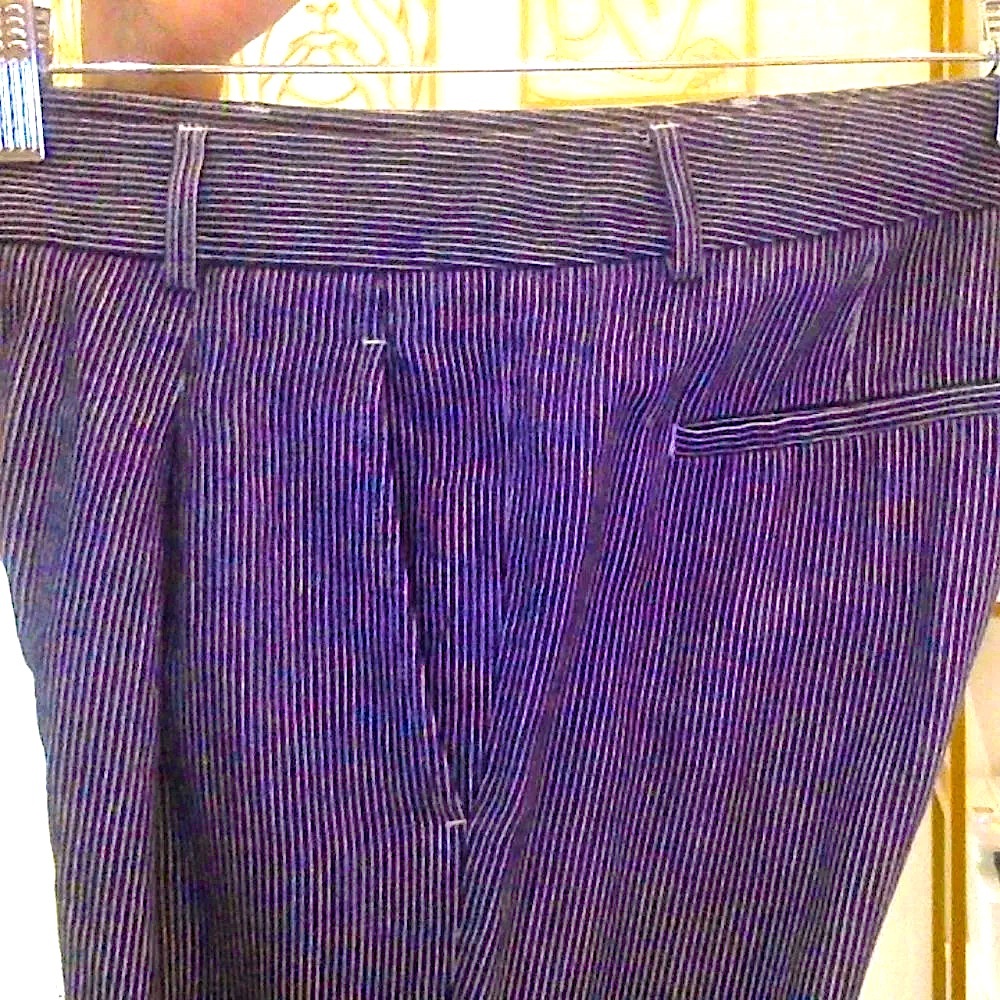 Vince Soft Railroad Stripe Trousers Sz 2